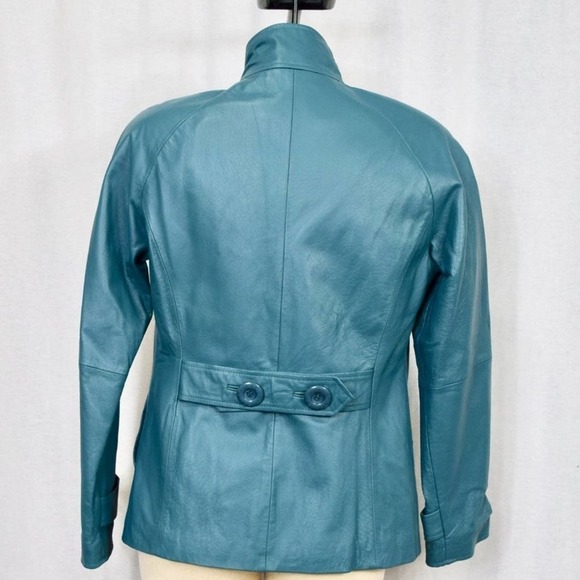 BRADLEY BAYOU QVC - Tiel color genuine leather jacket new with tag XS - Picture 4 of 7